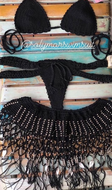 Bikini mont Black